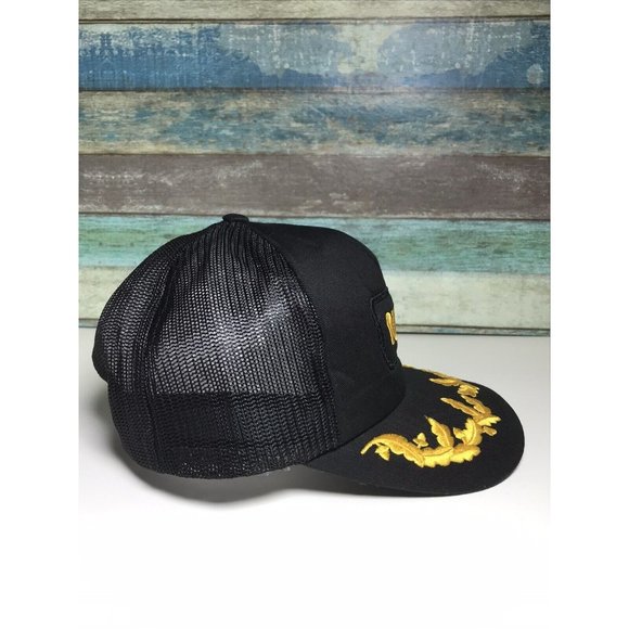 Vintage Cap NASA Astronaut Space Mens Snapback Trucker Mesh Hat Black 80s 90s - Picture 5 of 8